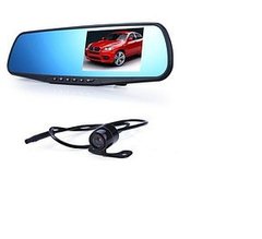 Автомобильный видеорегистратор - зеркало DVR 138W с камерой заднего вида