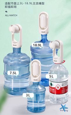 Автоматична помпа для води Suction Pump Електричний диспенсер води на сулію 3-18,9 л