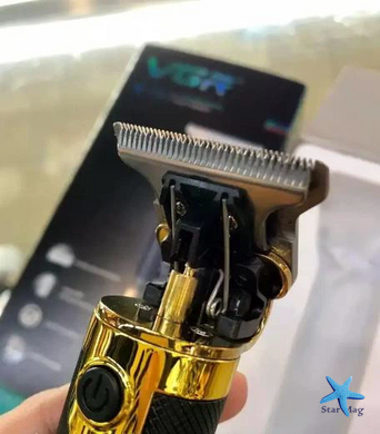Машинка для стрижки VGR V-082 для волос и бороды &bull; Аккумуляторный триммер с USB-зарядкой, насадками 1/2/3 мм и лезвиями из нержавеющей стали