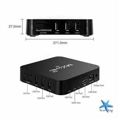 Приставка для телевизора Smart TV Box MXQ Pro 4K 5G 4/64 GB &bull; Смарт-приставка на базе Android для ТВ