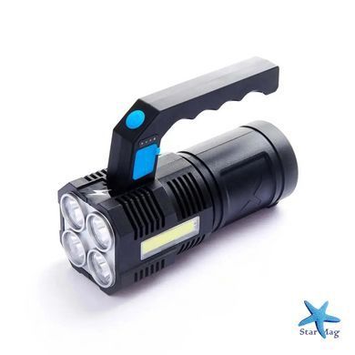 Ручной фонарь Bailong BL X502 &bull; Мощный фонарь с COB-светом и USB зарядкой