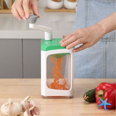 Ручна овочерізка з контейнером Genius Nicer Dicer Кухонний слайсер - терка з насадками 7 в 1