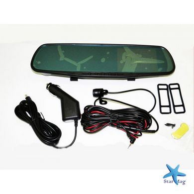 Автомобільний відеореєстратор - дзеркало DVR 138W з камерою заднього виду