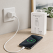 Мережевий зарядний пристрій 26X-199 35W USB-C білий &bull; Адаптер швидкого заряджання 26X-199 з кабелем Type-C&ndash;Type-C 1 м для смартфонів і USB-C пристроїв
