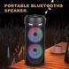 Портативная колонка Sing-e ZQS4239 с микрофоном и светомузыкой &bull; Bluetooth колонка для музыки, караоке, дома и отдыха