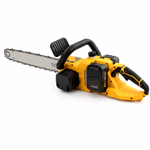 Акумуляторна ланцюгова пила Electric Saw DT-1291 16" з 2 акумуляторами жовта &bull; Електропила по дереву Electric Saw DT-1291 з шиною 16 дюймів і двома АКБ жовта