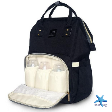 Багатофункціональний рюкзак для мам Mom Bag ∙ Сумка – органайзер з термокишенями для дитячих пляшечок та засобів гігієни