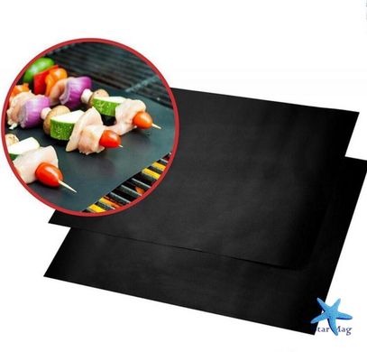 BBQ grill sheet Гриль-мат килимок для гарячого з антипригарним покриттям, 33х40 см
