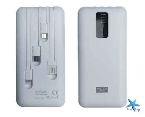 Внешний аккумулятор Кing KP 10000 mAh Power Bank Портативное зарядное устройство Повербанк