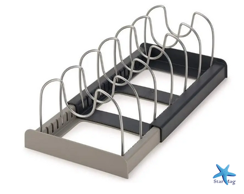 Розсувний органайзер DISH RACK ∙ Тримач для зберігання кришок