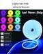 Неонова світлодіодна стрічка LED Neon Strip 5 м &middot; Неоновий RGB гнучкий шнур з керуванням від телефону