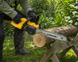 Акумуляторна ланцюгова пила Electric Saw DT-1291 16" з 2 акумуляторами жовта &bull; Електропила по дереву Electric Saw DT-1291 з шиною 16 дюймів і двома АКБ жовта