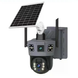 4G-камера TP18 360&deg; черная &bull; Уличная автономная IP-камера Solar PTZ 6 Мп с SIM-картой, солнечной панелью и V380 Pro