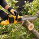 Акумуляторна ланцюгова пила Electric Saw DT-1291 16" з 2 акумуляторами жовта &bull; Електропила по дереву Electric Saw DT-1291 з шиною 16 дюймів і двома АКБ жовта