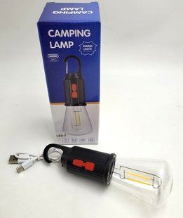 Кемпинговая LED аккумуляторная лампа Camping Lamp T-02 ∙ Светильник Camping Lamp T-02 с крючком