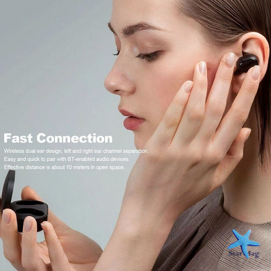 Бездротові стерео навушники A6S із зарядним кейсом &bull; TWS Bluetooth навушники для музики, дзвінків і повсякденного використання