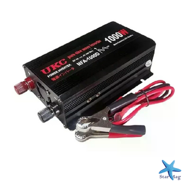 Інвертор 5 CORE 1000W 12V-220V &bull; Перетворювач напруги 5 CORE 1000W DC/AC 12V з USB та модифікованою синусоїдою