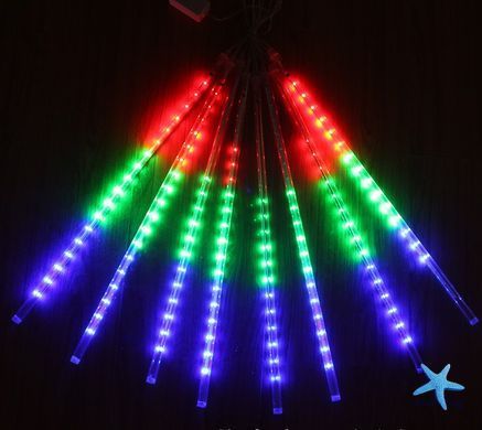 Светодиодная гирлянда RD-110 Трубки-Сосульки 50 см ∙ LED гирлянда RD-110 Сосулька мультиколор