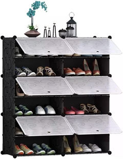 Шкаф для обуви Storage Cube Cabinet DT-1572 &bull; Складной пластиковый шкаф-органайзер Storage Cube Cabinet DT-1572 для хранения обуви в прихожей, спальне и гардеробной