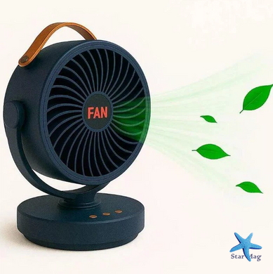 Міні вентилятор настільний портативний Mini Fan VU-05/FS-25 &bull; Компактний вентилятор для дому, офісу, робочого столу та поїздок