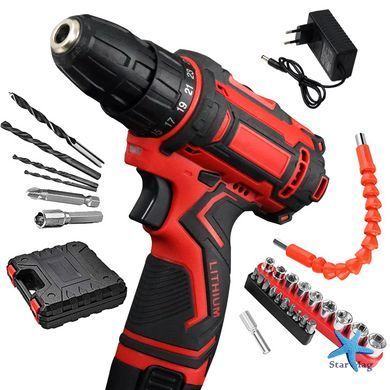Аккумуляторный шуруповерт с насадками KRAFFTEC 24V ∙ Многофункциональный аккумуляторный инструмент KRAFFTEC 24V