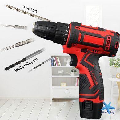 Аккумуляторный шуруповерт с насадками KRAFFTEC 24V ∙ Многофункциональный аккумуляторный инструмент KRAFFTEC 24V