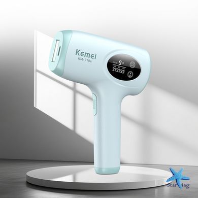 Фотоэпилятор Kemei KM-7104 белый &bull; IPL-эпилятор для домашнего удаления волос на лице, ногах, руках, теле и зоне бикини