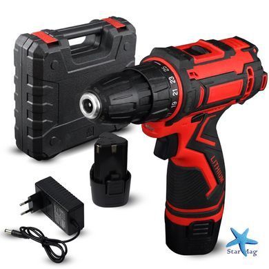 Аккумуляторный шуруповерт с насадками KRAFFTEC 24V ∙ Многофункциональный аккумуляторный инструмент KRAFFTEC 24V
