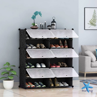 Шкаф для обуви Storage Cube Cabinet DT-1572 &bull; Складной пластиковый шкаф-органайзер Storage Cube Cabinet DT-1572 для хранения обуви в прихожей, спальне и гардеробной