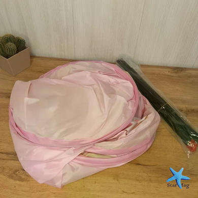 Дитячий ігровий намет-будиночок &laquo;Затишний будиночок&raquo; 140&times;110 см &bull; Складаний текстильний будинок для дітей 140&times;110 см з вікнами, шторками та сумкою для зберігання