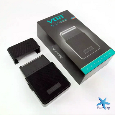 Триммер для волос VGR V-376 &bull; Аккумуляторная машинка для стрижки Hair Clippers V-376, шейвер для бороды, усов и окантовки