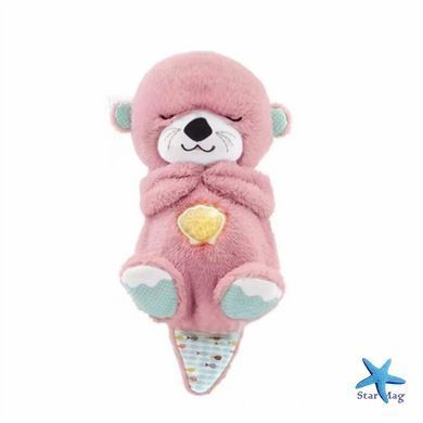 Плюшевая игрушка - ночник Выдрочка Soothe Snuggle Otter Сказочные сны выдрёнка Игрушка для ребенка с музыкой, подсветкой, дыханием