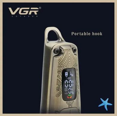 Машинка для стрижки VGR V-901 &bull; Триммер для волосся з дисплеєм і 4 насадками 1600 мАг