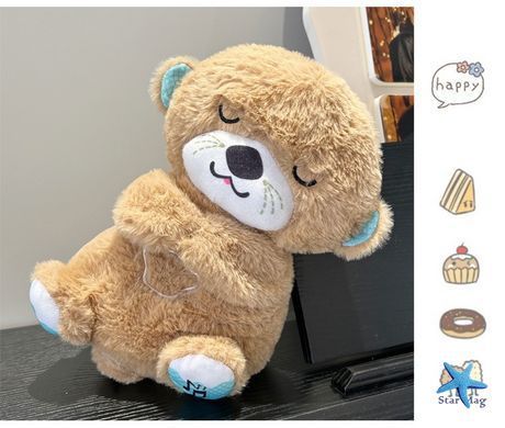 Плюшевая игрушка - ночник Выдрочка Soothe Snuggle Otter Сказочные сны выдрёнка Игрушка для ребенка с музыкой, подсветкой, дыханием