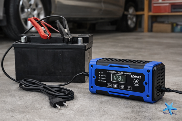 Импульсное зарядное устройство для аккумулятора 12V 10A &bull; Автоматическое зарядное устройство для автомобильного аккумулятора 12 В 10 А