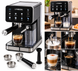 Автоматична кавомашина Lynberg Cafe Lux 20K LB5803 3000 Вт &bull; Кавомашина Lynberg Cafe Lux 20K LB5803 20 бар з капучинатором і сенсорним керуванням