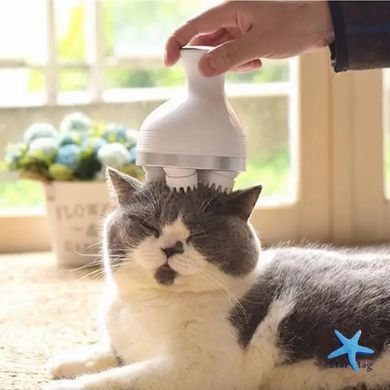Беспроводной массажер для глубокого массажа головы Smart Scalp Massager &middot; Массажная щетка для стимуляции кровообращения и роста волос, подходит для животных
