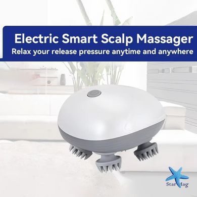 Беспроводной массажер для глубокого массажа головы Smart Scalp Massager &middot; Массажная щетка для стимуляции кровообращения и роста волос, подходит для животных