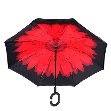 Зонтик umbrella Цветок красный PR3