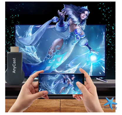Беспроводной приемник для трансляции экрана AnyCast M9 Plus ∙ Медиаплеер беспроводной AnyCast M9 Wi-Fi для ТВ для трансляции с телефона