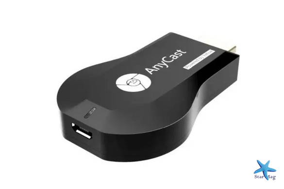 Беспроводной приемник для трансляции экрана AnyCast M9 Plus ∙ Медиаплеер беспроводной AnyCast M9 Wi-Fi для ТВ для трансляции с телефона
