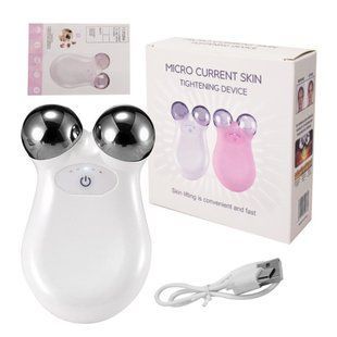 Вибрационный массажер Micro Current Skin для лица и тела &bull; Аппарат для ухода за кожей, расслабления и домашнего бьюти-массажа