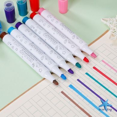 Акварельные маркеры БЕЛОЕ &mdash; NEW 12 Water Color Pen 638-12 ∙ Набор маркеров WHITE Water Color Pen 638-24 &mdash; акварельные