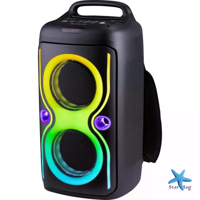 Bluetooth колонка Portable Party Speaker TTD-2016 &bull; Портативна бездротова акустична система TTD-2016 з караоке, LED-підсвіткою, USB, FM-радіо та акумулятором