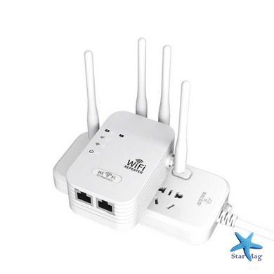 Репитер усилитель сигнала ретранслятор Wi-Fi роутер 300Мбит ∙ Wi-Fi ретранслятор 2.4G с 6 антеннами