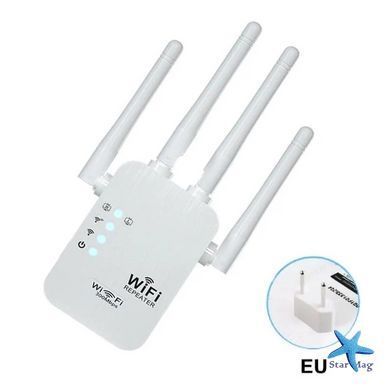 Репитер усилитель сигнала ретранслятор Wi-Fi роутер 300Мбит ∙ Wi-Fi ретранслятор 2.4G с 6 антеннами