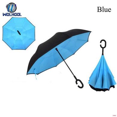 Зонтик одноцветной umbrella Голубой PR3