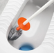 Туалетный ершик Toilet brush с изогнутой щеткой для труднодоступных мест · Чистящая щетка для унитаза