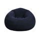 Надувне крісло-мішок Inflatable Sofa чорне &bull; М&rsquo;яке надувне крісло-пуф 110х110х85 см для дому, дачі, відпочинку та пікніка