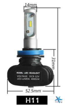 S1-H11 Светодиодные автолампы LED огни лампы в авто